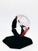 Big Numbers Geneva Watch w/ Mother of Pearl Face & Genuine Leather Strap