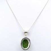 Impressive Natural Green Baltic Amber Pendant