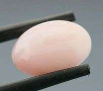 Beautiful 4.45ct coral pink Opal cabochon