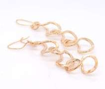 Beautiful Yellow Gold Squiggle Dangle Earrings
