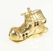 14K Yellow Gold 3D Old Lady Shoe Mother Goose Charm/Pendant