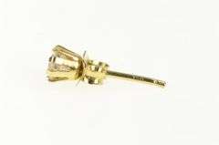 18K Yellow Gold Solitaire Classic Vintage Single Stud Earring
