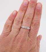 Channel Set Diamond Band in 14k White Gold