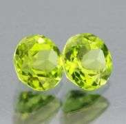 Lime green 2.00ct Peridot pair
