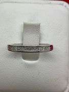 14K BRAND NEW WHITE GOLD AND DIAMOND