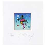 Star Catcher on Blue by Peter Max