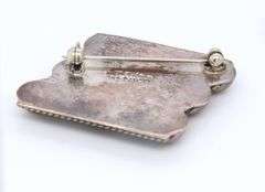 Lot of 2 vintage 925 Sterling Silver Brooches