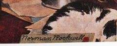 Extremely rare and collectable hand signed Norman Rockwell