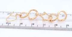 Beautiful Yellow Gold Squiggle Dangle Earrings