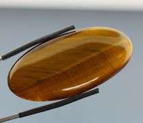 Unique! 51.39ct Golden Tiger Eye cabochon