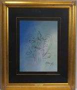 Peter Max, Original painting, mixed media on paper.