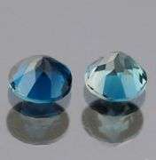 Stunning London blue 1.18ct Brazilian Topaz pair
