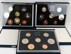 3 United Kingdom Proof Coin Sets by Royal Mint