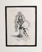 Very rare hand signed Dali engraving