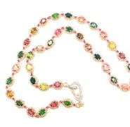 STUNNING TOURMALINE AND DIAMOND NECKLACE