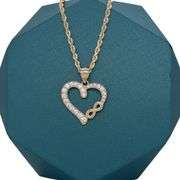 14K GOLD HEART-INFINITY LOVE CHARM