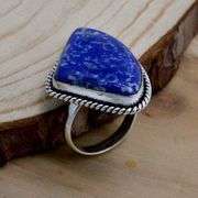 Natural 7Ct Blue Lapis Lazuli Ring
