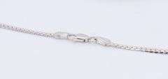 Attractive White Gold Fancy Baguette Sapphire and Diamond Necklace
