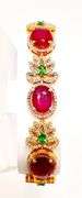 RUBY, EMERALD, & DIAMOND BRACELET