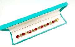 RUBY, EMERALD, & DIAMOND BRACELET