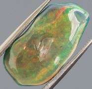 High fire collectors 3.53ct free form black Opal vein