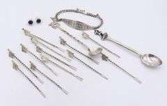 Group Lot of Vintage 925 Sterling Silver Miscellaneous