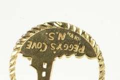 10K Yellow Gold Peggy's Cove Nova Scotia Canada Souvenir Charm/Pendant