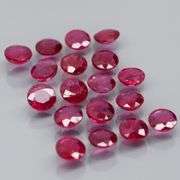 Heated only! 4.04ct natural violet red Ruby set