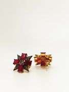GROUP LOT OF 4X GEMSTONE AND DIAMOND EARRINGS