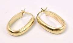 Vermeil Hoop Earrings In Sterling Silver