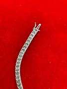 CERTIFIED 14K WHITE GOLD AND DIAMOND BRACELET