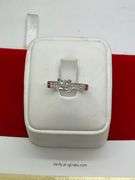 CERTIFIED  14K WHITE GOLD AND DIAMOND ENGAGEMENT RING