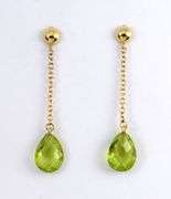 Two Differing Styles of Peridot Earrings