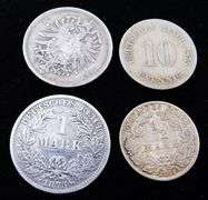 4 Nazi Germany Coins