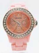 Fancy Pink Geneva & Gemstone Watch