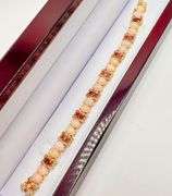 BEAUTIFUL PINK TOURMALINE, OPAL, & DIAMOND BRACELET- 30.0+CARATS!