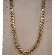 42.6GM! 14K YELLOW GOLD MIAMI CUBAN LINK CHAIN
