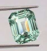 7.50 CARAT GREEN SAPPHIRE RADIANT CUT LOOSE GEMSTONE