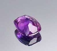 CERTIFIED 6.05 CARAT NATURAL BI-COLOR SAPPHIRE CUSHION CUT GEMSTONE