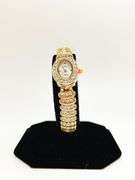 Ladies Geneva & Gemstone Watch, 18kt Yellow Gold Plated