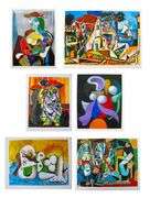 Hand Signed Collection of Six Picassos