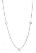 1.45ctw Round Diamond Seven Stone Station Necklace in 14K