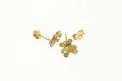 14K Yellow Gold Teddy Bear Child's Toy Stuffed Animal Stud Earrings
