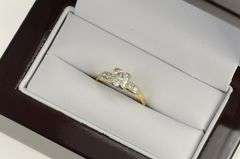 14K Yellow Gold 1940's 0.75 Ctw Old Mine Diamond Engagement Ring