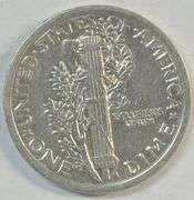 Very high grade 1921-P Mercury Dime. Rare key date in XF