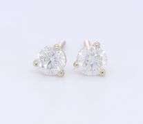 Elegant White Gold 0.52ctw Diamond Stud Earrings