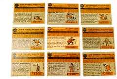 9 Topps 1960 Baseball Cards