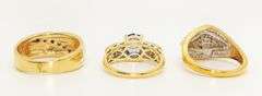 3 14k Gold Rings