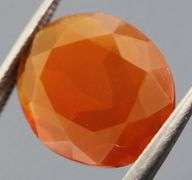 Rich blood orange 4.01ct Mexican Fire Opal