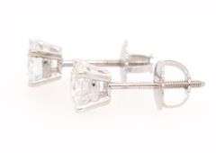 1.00ctw Round Diamond Solitaire Stud Earrings in 14K